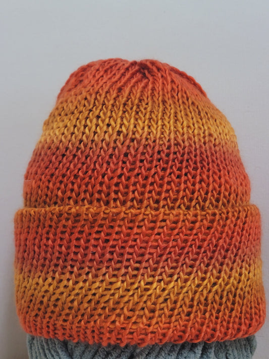 Ombre Beanie-Orange